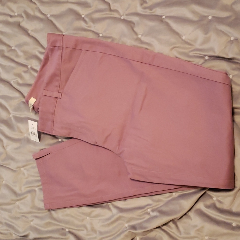 NWT Loft ankle pant size 10, orchid